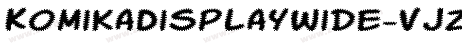 KomikaDisplayWide-vJZ字体转换