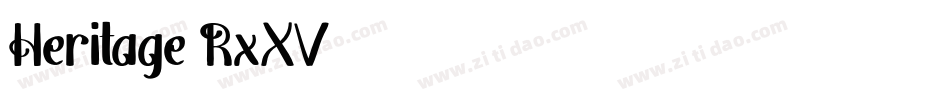 Heritage-RxXV字体转换