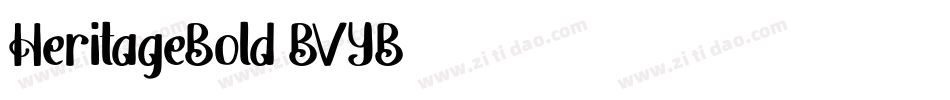 HeritageBold-BVYB字体转换