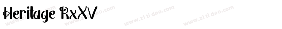 Heritage-RxXV字体转换