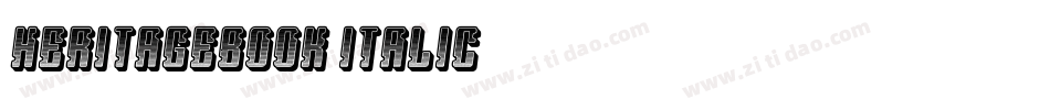 HeritageBook-Italic字体转换