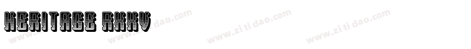 Heritage-RxXV字体转换