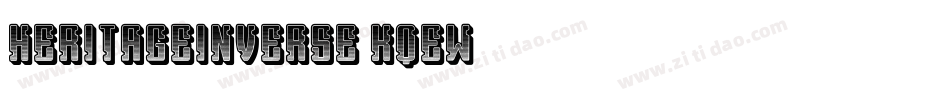 HeritageInverse-KqEW字体转换