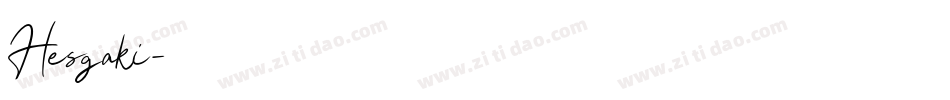 Hesgaki字体转换