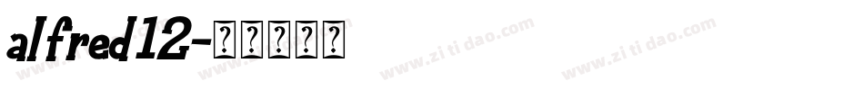 alfred12字体转换