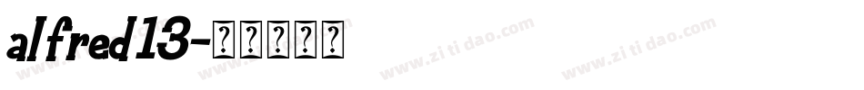 alfred13字体转换