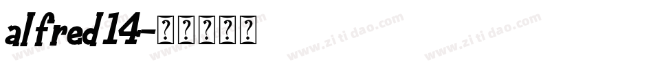 alfred14字体转换