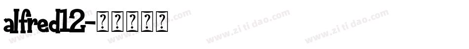 alfred12字体转换