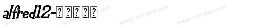 alfred12字体转换