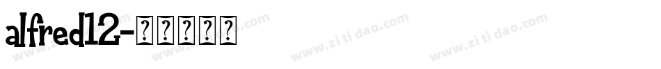 alfred12字体转换