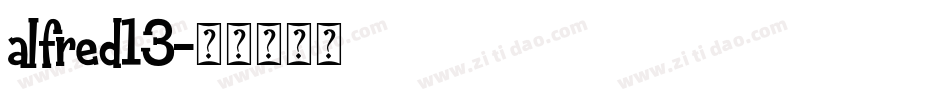 alfred13字体转换
