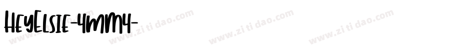 HeyElsie-4mM4字体转换