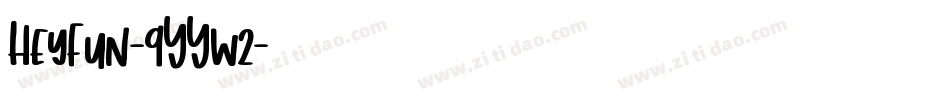 HeyFun-9YYw2字体转换