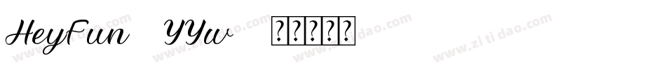 HeyFun-9YYw2字体转换