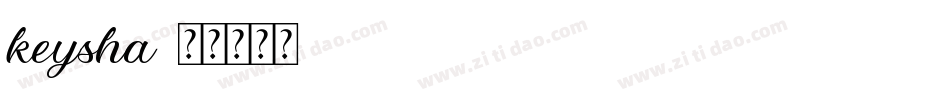 keysha字体转换