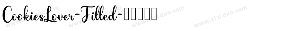 CookiesLover-Filled字体转换