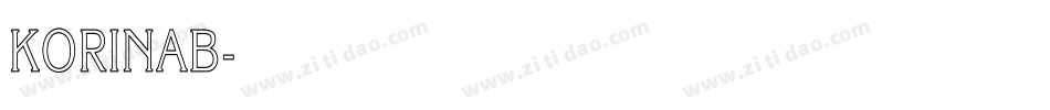 KORINAB字体转换