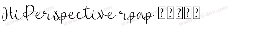 HiPerspective-rpap字体转换