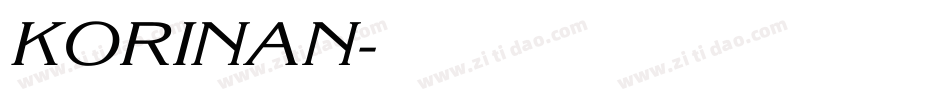 KORINAN字体转换