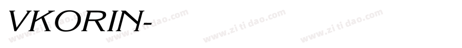 VKORIN字体转换