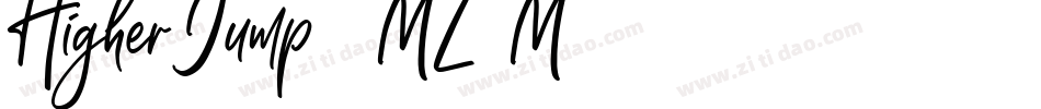 HigherJump-8MZ7M字体转换