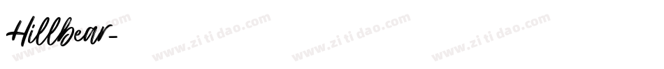 Hillbear字体转换