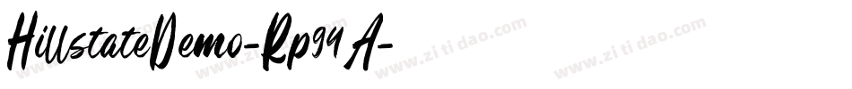 HillstateDemo-Rp94A字体转换 HillstateDemo-Rp94A字体转换