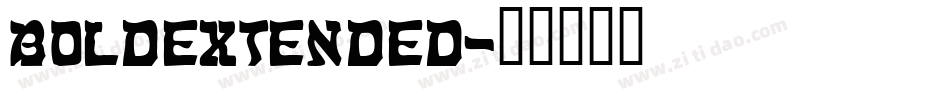 BoldExtended字体转换