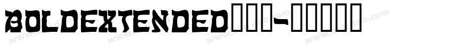 BoldExtended生成器字体转换