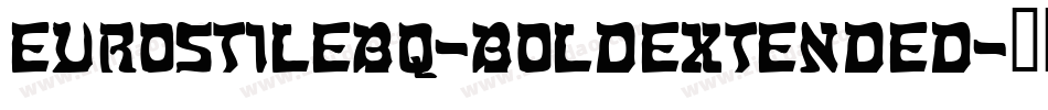 EurostileBQ-BoldExtended字体转换
