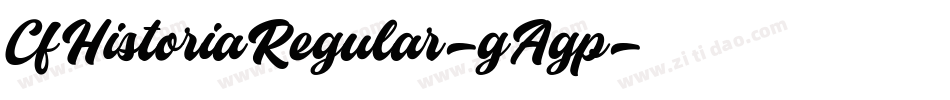 CfHistoriaRegular-gAgp字体转换