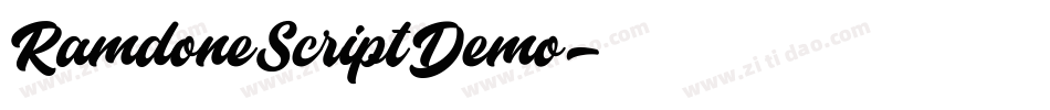 RamdoneScriptDemo字体转换