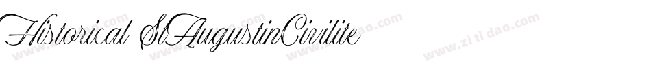 Historical-StAugustinCivilite字体转换
