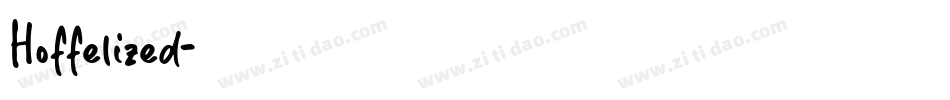 Hoffelized字体转换