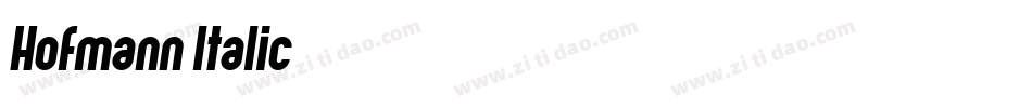 Hofmann-Italic字体转换