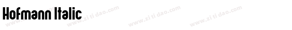 Hofmann-Italic字体转换