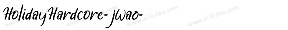 HolidayHardcore-jWa0字体转换