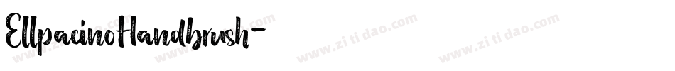 EllpacinoHandbrush字体转换