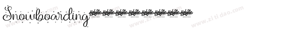 Snowboarding-2字体转换