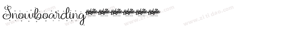 Snowboarding字体转换