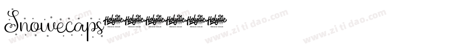 Snowecaps字体转换