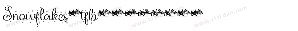 Snowflakes-tfb-1字体转换