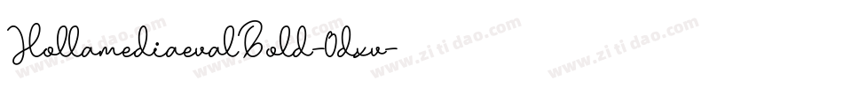 HollamediaevalBold-0dxv字体转换