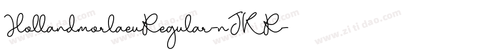 HollandmorlaeuRegular-nJKR字体转换