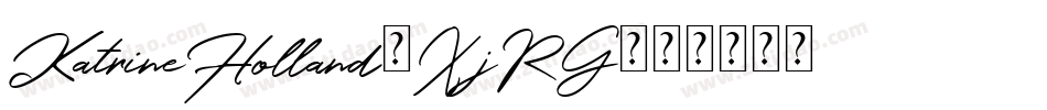 KatrineHolland-XjRG字体转换