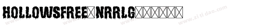 HollowsFree-nRRLg字体转换