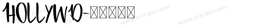 HOLLYWD字体转换