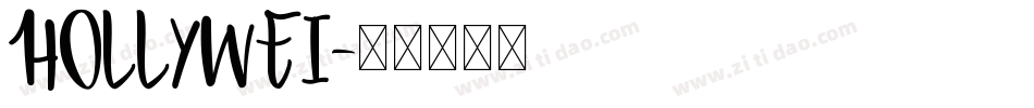 HOLLYWEI字体转换
