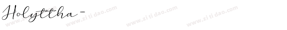 Holyttha字体转换