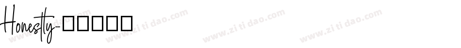 Honestly字体转换